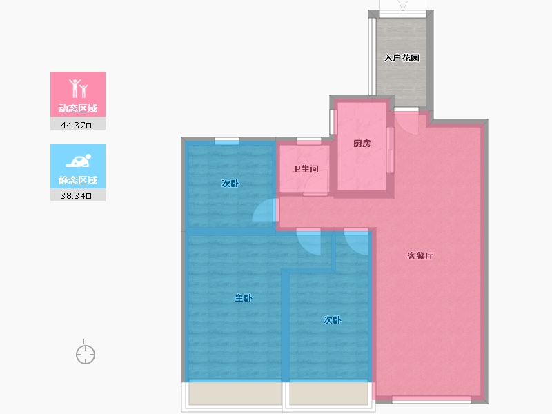 陕西省-咸阳市-云境天澄-78.17-户型库-动静分区