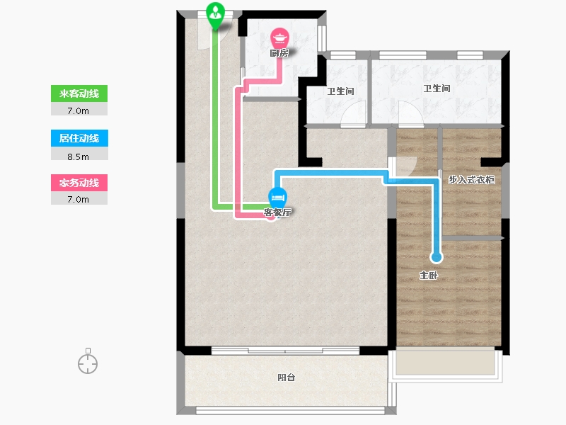 河南省-郑州市-美盛金水印-92.00-户型库-动静线