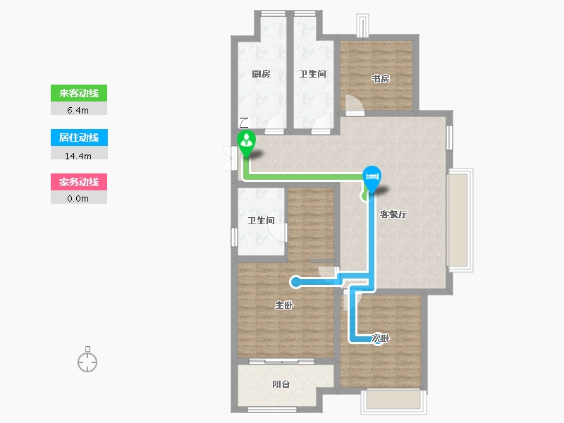 陕西省-西安市-白桦林溪-109.27-户型库-动静线