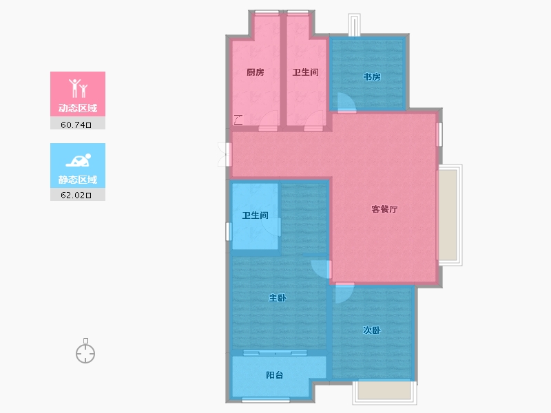 陕西省-西安市-白桦林溪-109.27-户型库-动静分区