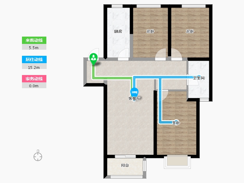 甘肃省-兰州市-兰州融创城-88.00-户型库-动静线