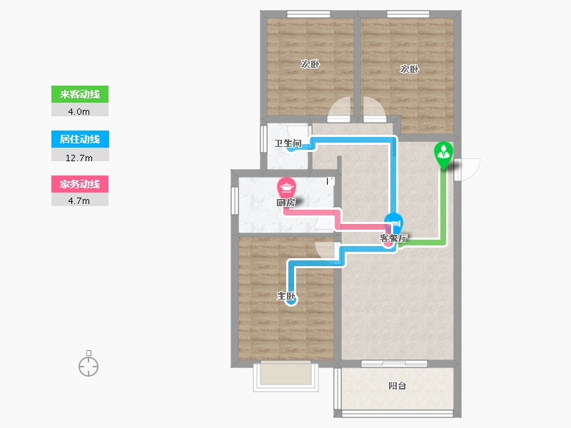 河北省-保定市-香溪名旭·悦居-83.72-户型库-动静线