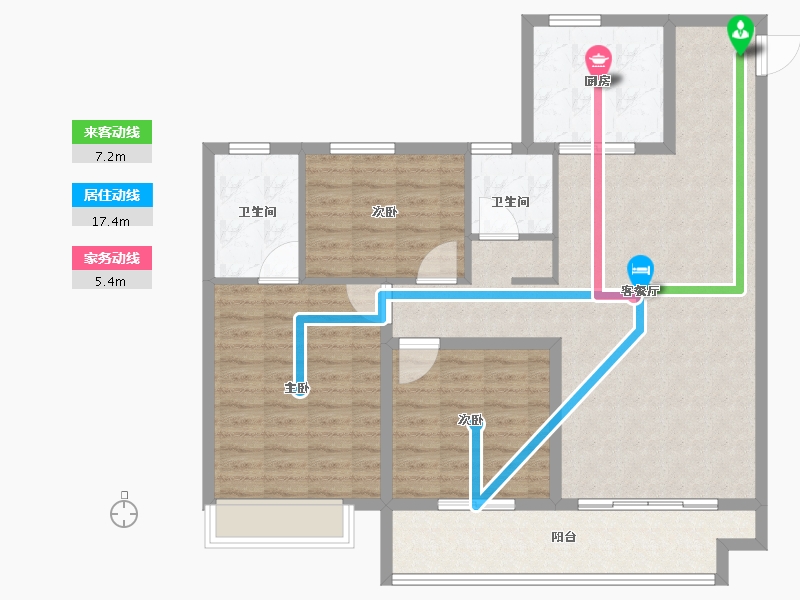 山东省-泰安市-恒地·玺悦-112.00-户型库-动静线