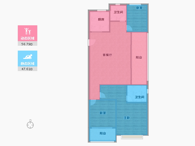 浙江省-温州市-华润置地悦未来-96.24-户型库-动静分区