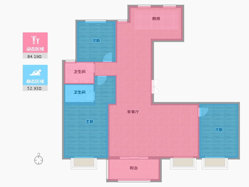 河北省-保定市-观璟臺-124.59-户型库-动静分区