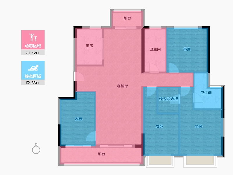 浙江省-舟山市-绿城晓风印月花园-121.87-户型库-动静分区