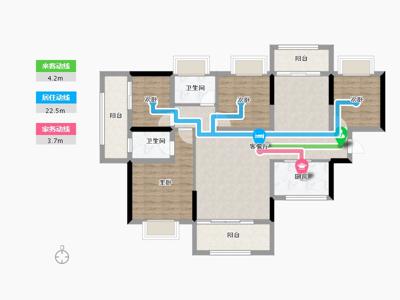 广东省-东莞市-春晖国际城-99.35-户型库-动静线