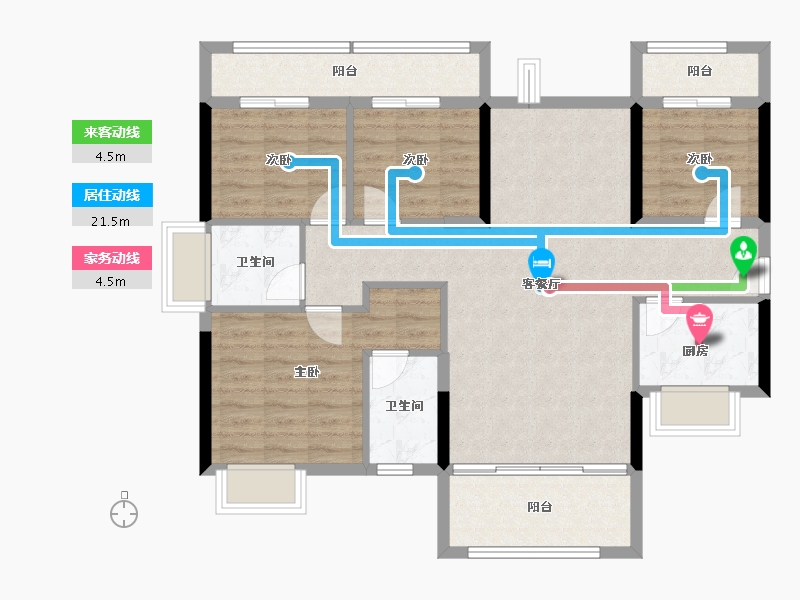 广东省-东莞市-春晖国际城-99.64-户型库-动静线