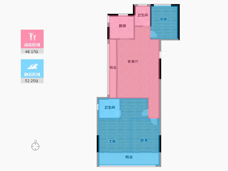 浙江省-温州市-江海云著-92.00-户型库-动静分区