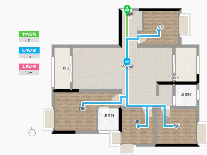 河南省-平顶山市-益宏海上一号院-110.00-户型库-动静线