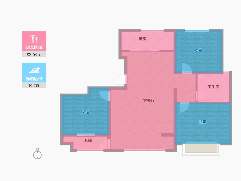 山东省-滨州市-龙眼湖.东景城-92.34-户型库-动静分区