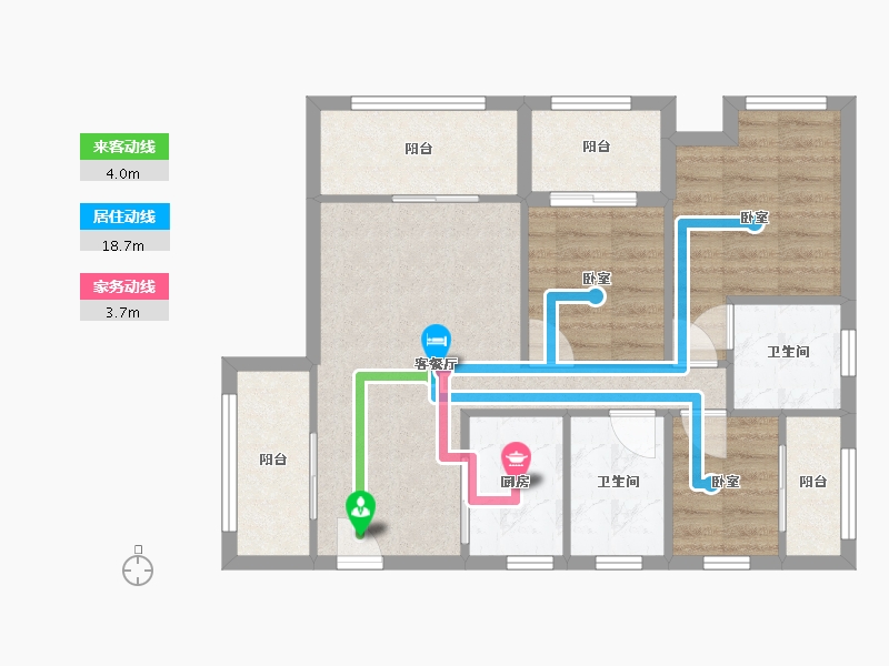 广西壮族自治区-桂林市-兴汇城-110.20-户型库-动静线