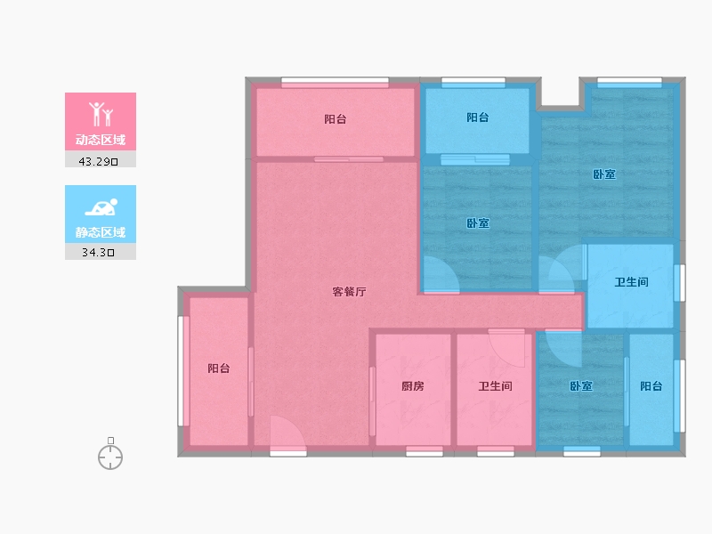 广西壮族自治区-桂林市-兴汇城-110.20-户型库-动静分区