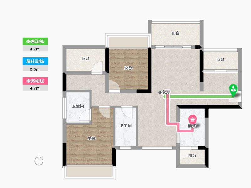 广东省-河源市-泰和学苑-82.85-户型库-动静线