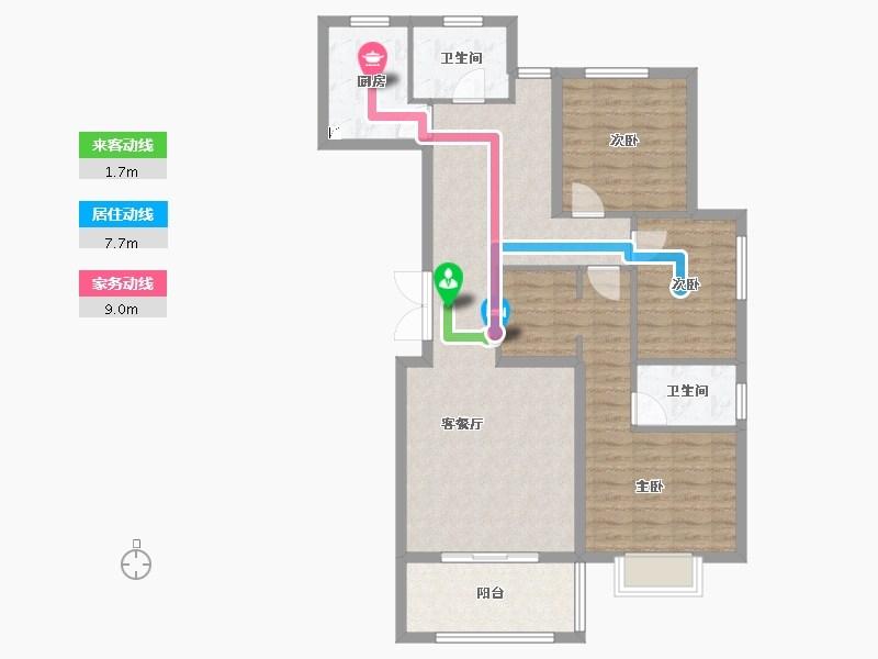 河北省-保定市-观璟臺-95.87-户型库-动静线