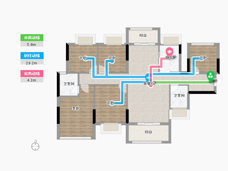 广东省-东莞市-春晖国际城-108.22-户型库-动静线