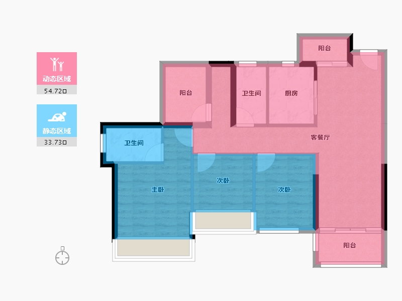 广东省-河源市-龙光城-78.29-户型库-动静分区