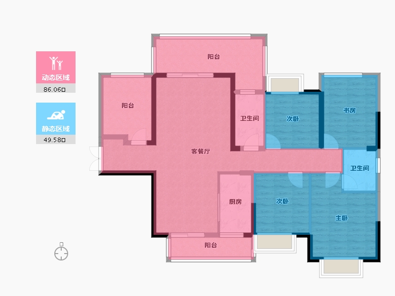 广西壮族自治区-来宾市-江滨湾1号-121.32-户型库-动静分区