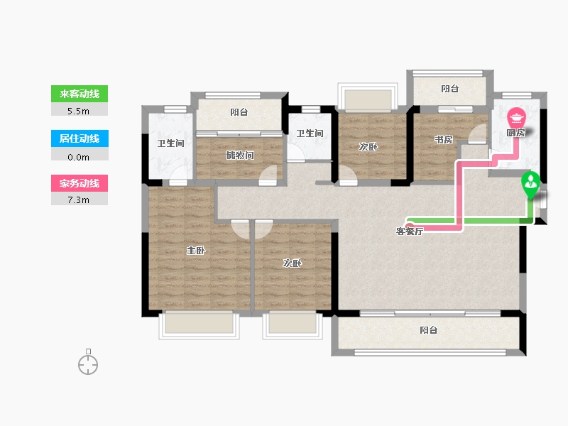 福建省-莆田市-建发融信悦鸣-111.99-户型库-动静线