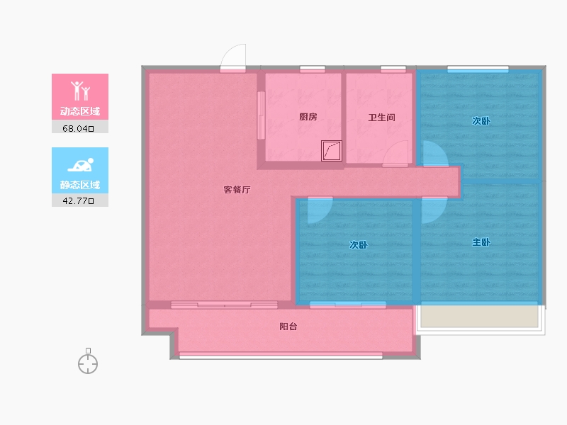 山东省-滨州市-惠众·丽景华庭-100.00-户型库-动静分区