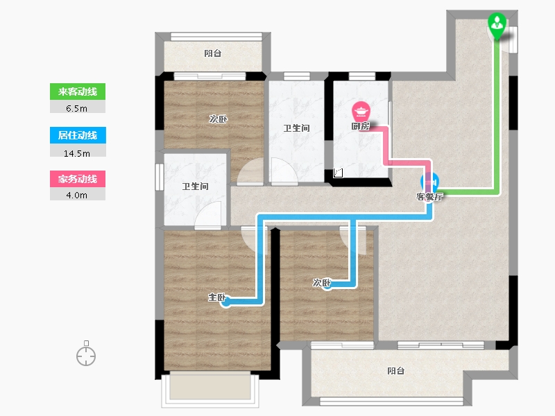 江西省-上饶市-硕丰公园里-92.01-户型库-动静线