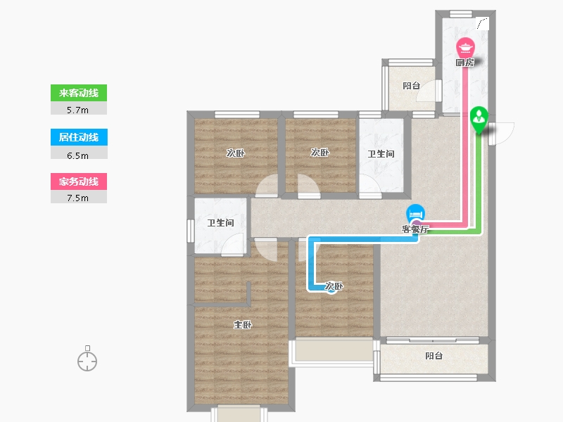 山东省-滨州市-中海·逸品苑-100.00-户型库-动静线