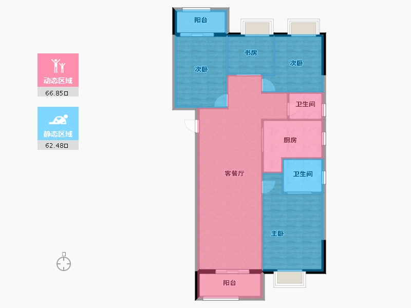 湖北省-武汉市-交投合盛嘉园-118.90-户型库-动静分区