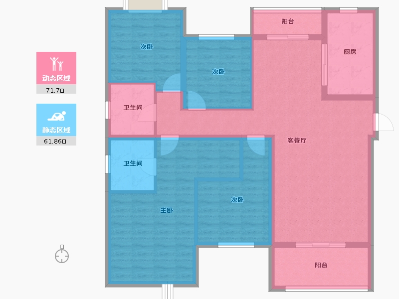 湖北省-荆门市-岚光·瑞丽湾-120.23-户型库-动静分区