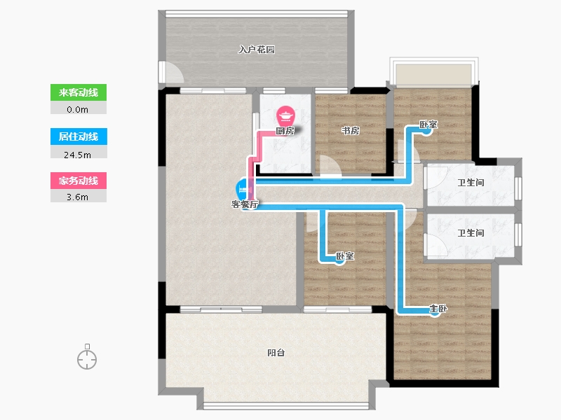 云南省-昭通市-万景進園-131.29-户型库-动静线