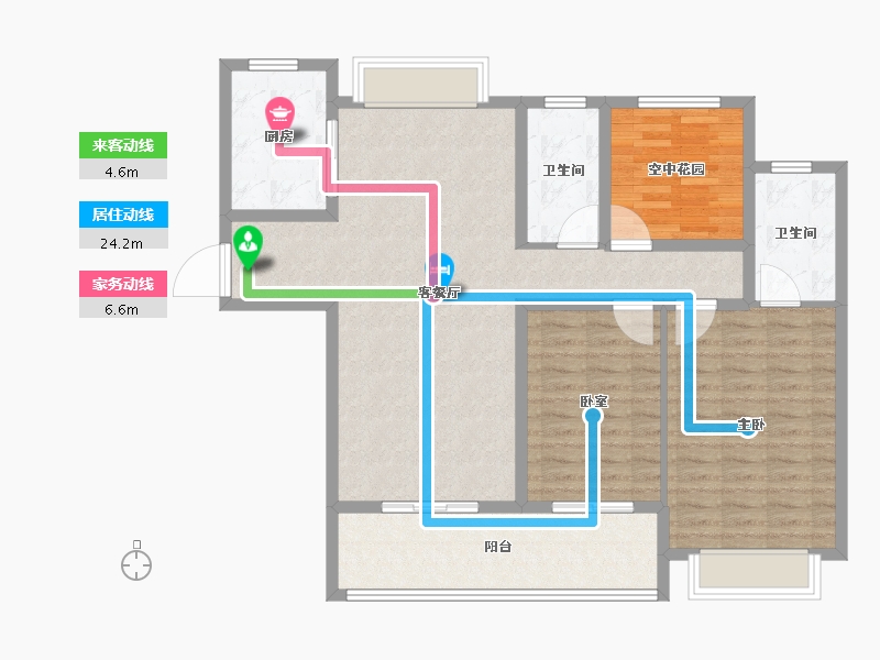 江苏省-常州市-星河国际-109.60-户型库-动静线