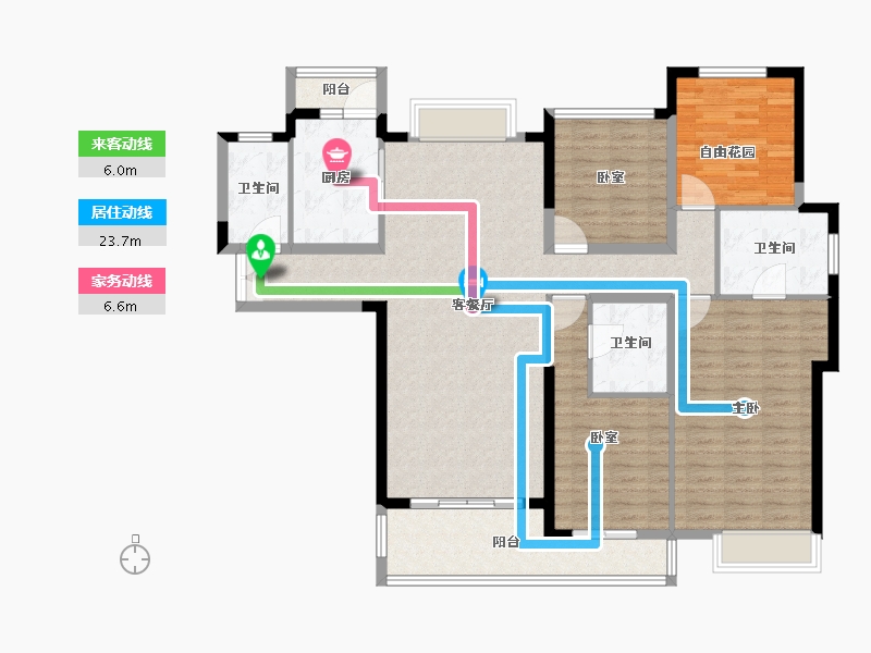 江苏省-常州市-星河国际-136.00-户型库-动静线