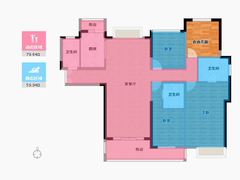 江苏省-常州市-星河国际-136.00-户型库-动静分区