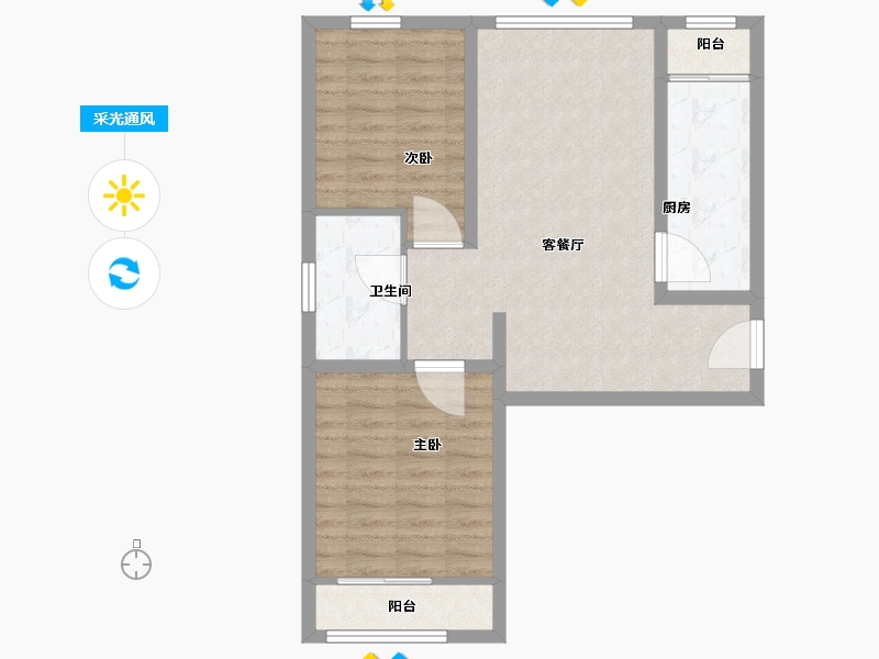 河北省-保定市-京能璞园-72.01-户型库-采光通风