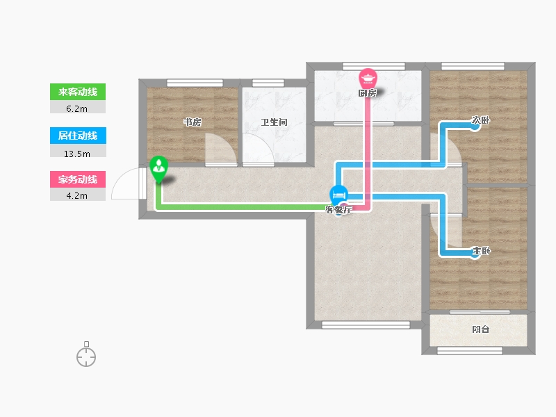 河北省-保定市-京能璞园-72.01-户型库-动静线