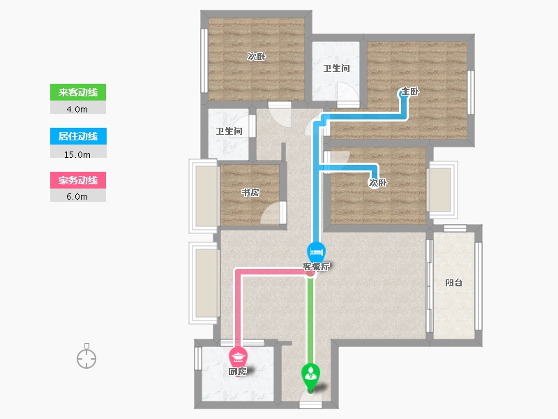 福建省-厦门市-建发和玺-89.00-户型库-动静线