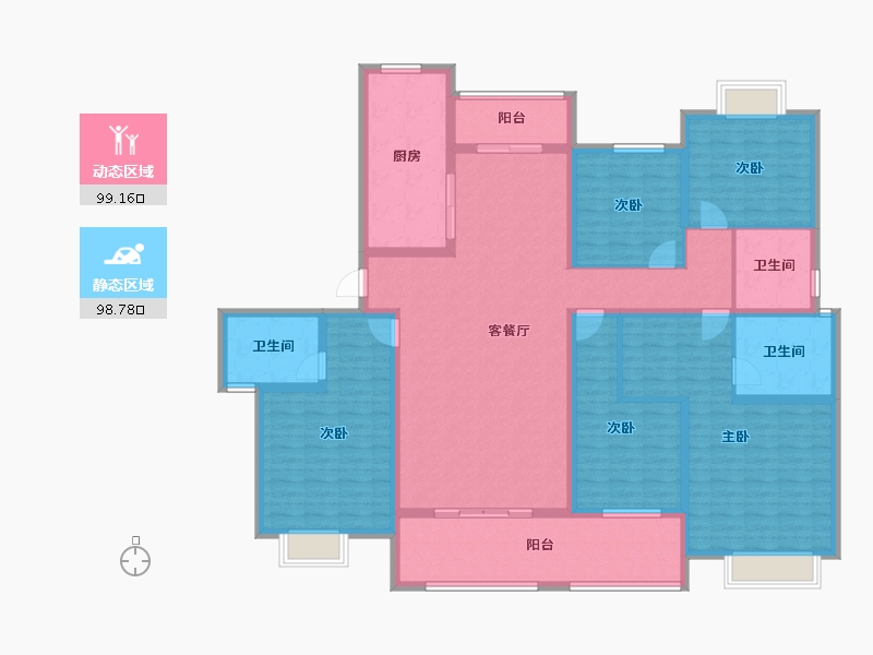 湖北省-荆门市-岚光·瑞丽湾-177.88-户型库-动静分区