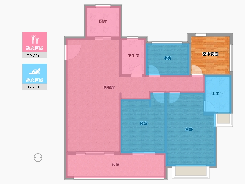 江苏省-常州市-星河国际-116.00-户型库-动静分区