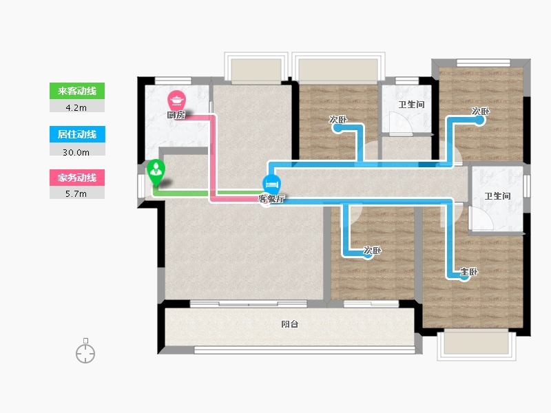 福建省-莆田市-建发融信悦鸣-102.86-户型库-动静线