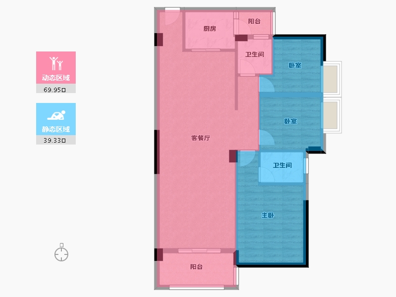 广东省-汕尾市-岁宝华府-98.95-户型库-动静分区