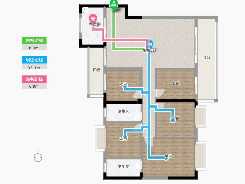 福建省-泉州市-银河天悦-131.89-户型库-动静线