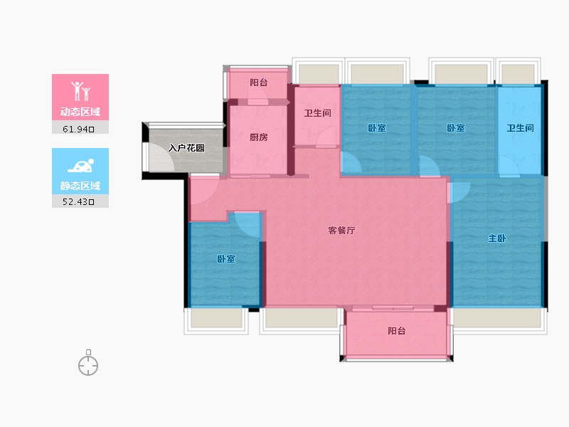 广东省-广州市-富力南驰富颐华庭-108.01-户型库-动静分区