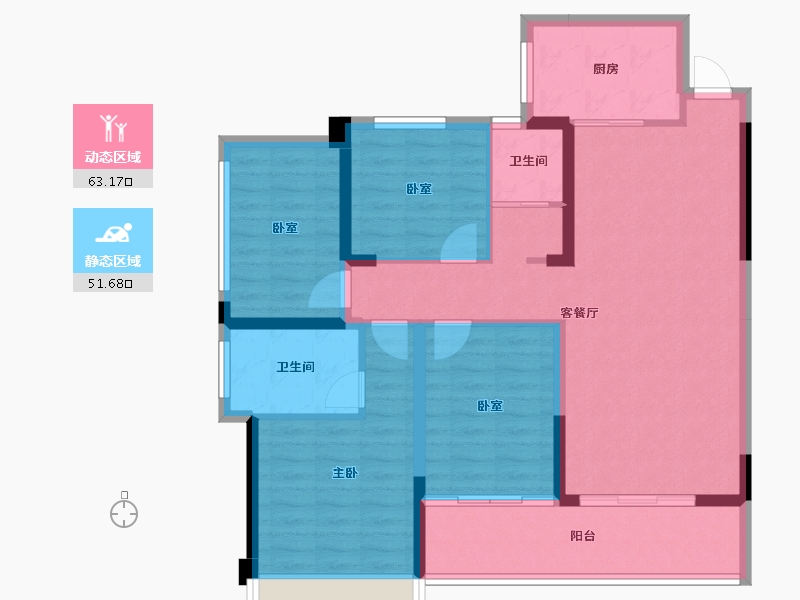 广西壮族自治区-崇左市-鼎源壹号-103.02-户型库-动静分区