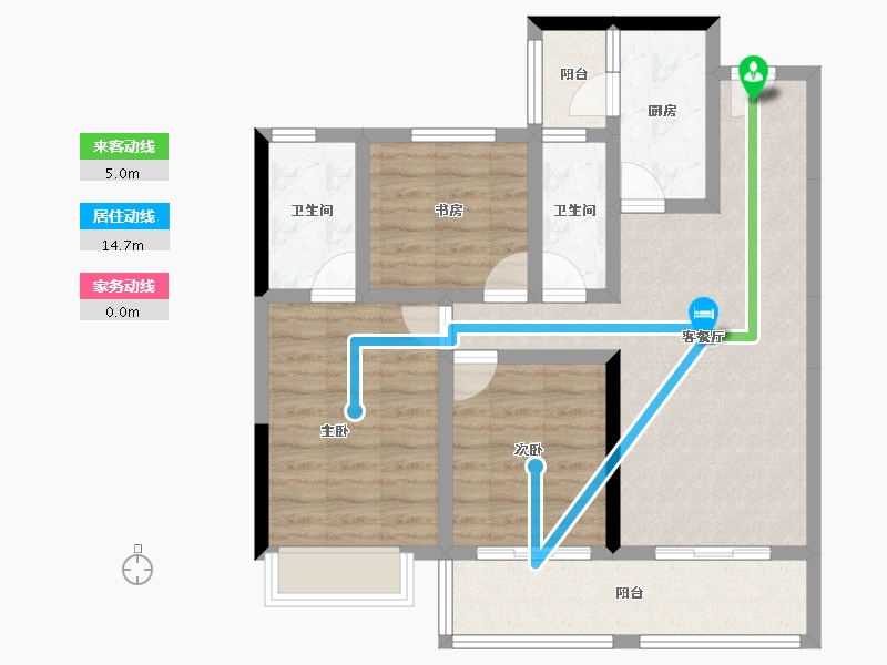 云南省-玉溪市-金科·集美玉溪-81.52-户型库-动静线