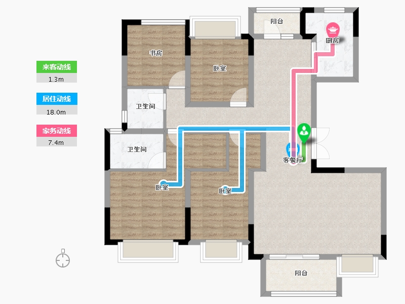 四川省-成都市-电建地产洺悦玺-111.68-户型库-动静线