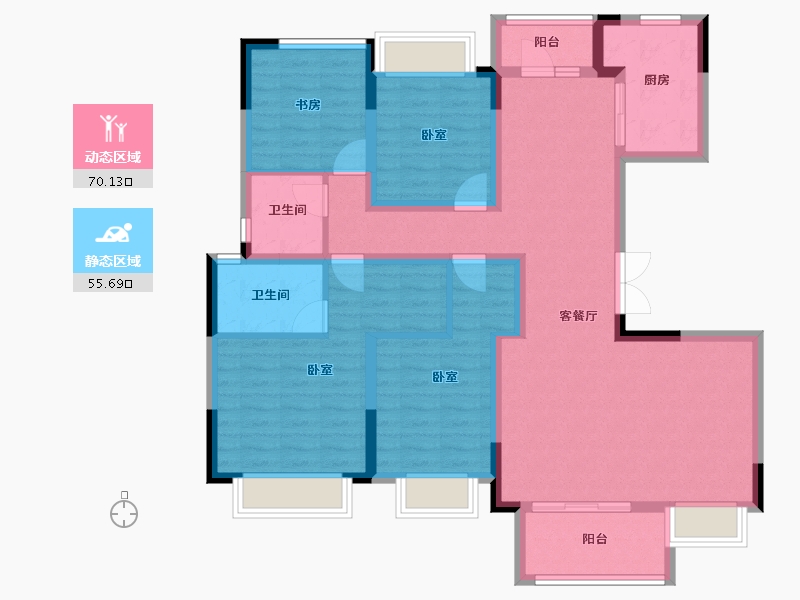 四川省-成都市-电建地产洺悦玺-111.68-户型库-动静分区