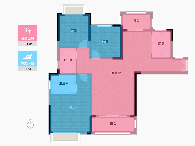 湖南省-湘西土家族苗族自治州-大汉新城-93.04-户型库-动静分区