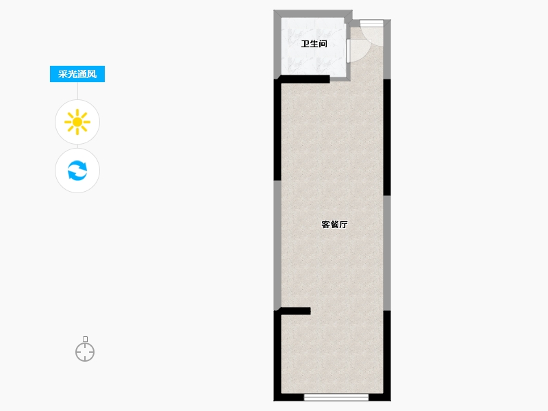 山西省-太原市-文湃苑-46.00-户型库-采光通风