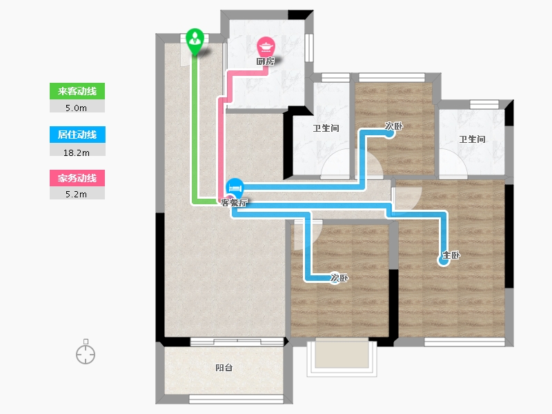 福建省-莆田市-建发文著-71.67-户型库-动静线