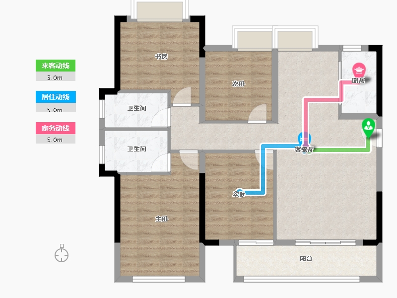 福建省-莆田市-大唐三盛国韵世家三期-102.77-户型库-动静线