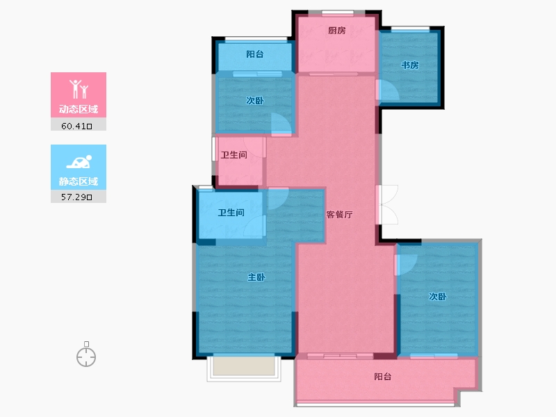 福建省-莆田市-滨海南城府-105.22-户型库-动静分区